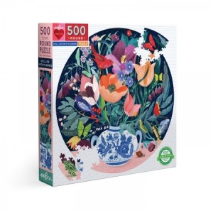 Eeboo: Still Life with Flowers (500) ronde puzzel