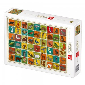 Deico: Pattern Puzzle - Forest Animals (1000) legpuzzel