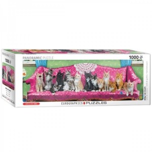 Eurographics: Kitty Cat Couch (1000) panoramapuzzel