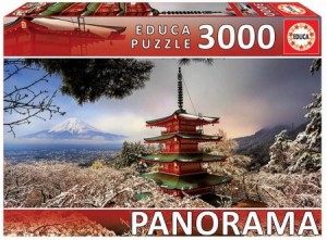 Educa: Mount Fuji and Chureito Pagoda (3000) legpuzzel