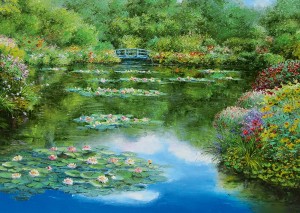 Schmidt: Sam Park - Water Lilly Pond (1000) kunstpuzzel