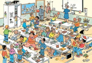 Jan van Haasteren Junior: Het Klaslokaal (360) kinderpuzzel
