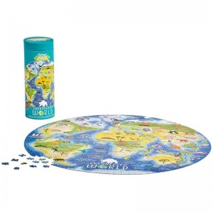 Ridley's: Endangered World (1000) ronde puzzel in koker
