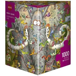 Heye: Elephant's Life - Degano (1000) legpuzzel