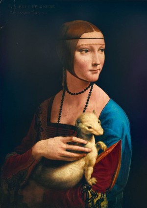 Art by Bluebird: Lady with an Ermine (1000) kunstpuzzel