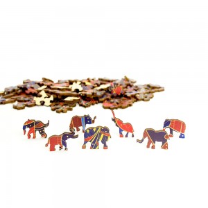 Rainbowooden Puzzles: Elephant (120) houten legpuzzel