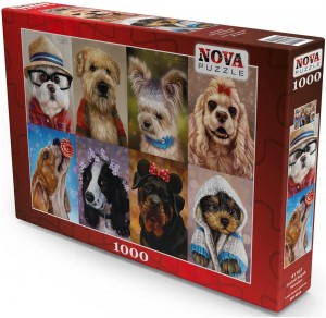 Nova Puzzle: Cute Puppies (1000) hondenpuzzel