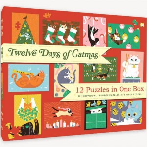 Chronicle Books: Twelve Days of Catmas (12x48) kerstpuzzels