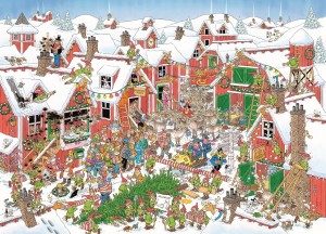 Jan van Haasteren: Het Dorp van de Kerstman (5000) kerstpuzzel