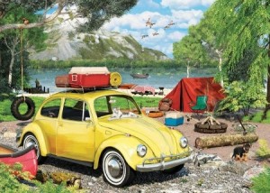 Eurographics: Volkswagen Beetle Camping (550) in tinnen blik