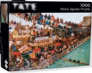 Museums and Galleries: Hammersmith Bridge on Boat Race Day (1000) legpuzzel