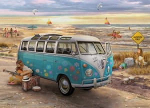 Eurographics: In love and Hope VW Bus (1000) autopuzzel