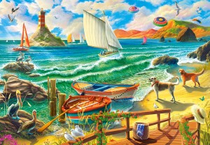 Castorland: Weekend at the Seaside (1000) legpuzzel