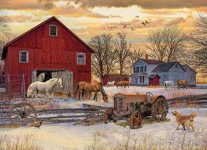 Cobble Hill: Winter on the Farm (1000) winterpuzzel