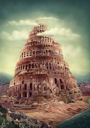 Nova Puzzle: Babylon Tower (1000) verticale puzzel