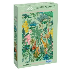 Gibsons: The Art File - Jungle Animals (1000) verticale puzzel