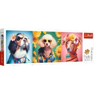 Trefl: Doggie Fashion Week (500) panoramapuzzel