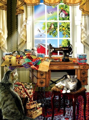 SunsOut: The Sewing Room (1000) verticale puzzel