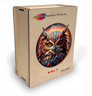 Eureka: Rainbowooden - Owl 2 (200) houten legpuzzel