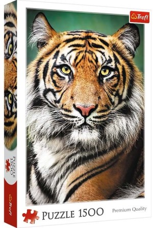 Trefl: Portrait of a Tiger (1500) verticale puzzel
