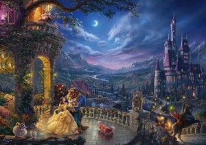 Thomas Kinkade: Disney - Beauty and the Beast Dancing in the Moonlight (1000)