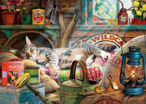 Gibsons: Snoozing in the Shed (1000) legpuzzel