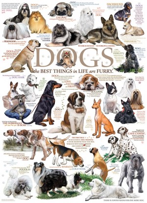 Cobble Hill: Dogs Quotes (1000) Verticale legpuzzel