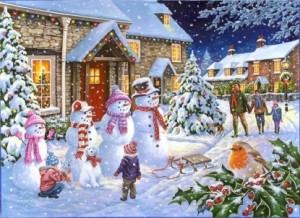House of Puzzles: Snow Family (1000) winterpuzzel