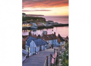 Wentworth: Whitby Harbour, Summer Twilight (40) houten mini puzzel