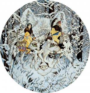 SunsOut: Keeper of the Wolf (1000) ronde puzzel