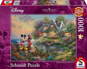 Schmidt: Thomas Kinkade Disney Mickey en Minnie Mouse (1000) legpuzzel