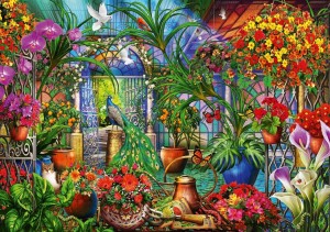 Bluebird: Tropical Green House (1000) legpuzzel