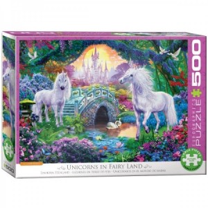 Eurographics: Unicorns in Fairy Land (500XL) eenhoornpuzzel