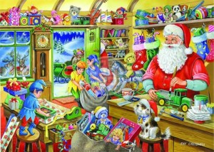 House of Puzzles: Christmas Collection No 5 Santa's Workshop (1000) kerstpuzzel