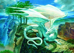 Cobble Hill: White Dragon (500XL) drakenpuzzel