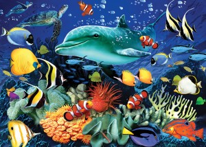 Otter House: Coral Reef (1000) legpuzzel