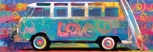 Eurographics: Love Bus (1000) panorama puzzel