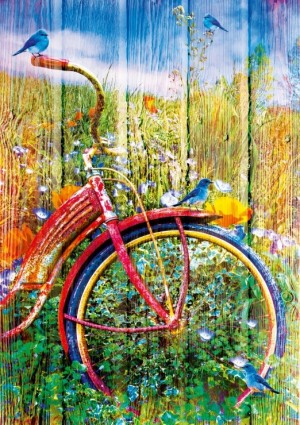 Bluebird: Bluebirds on a Bicycle (1000) verticale puzzel
