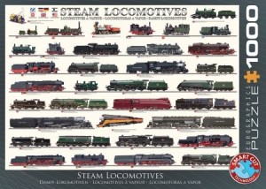 Eurographics: Steam Locomotives (1000) treinenpuzzel