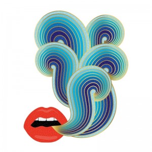 lips shaped puzzel, 