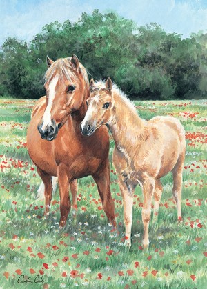 Otter House: Mother and Foal (1000) paardenpuzzel