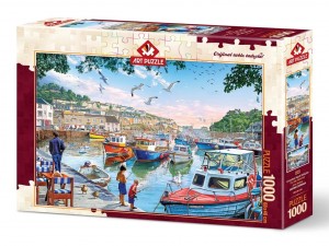 Art Puzzle: The Little Fisherman at the Harbour (1000) puzzel