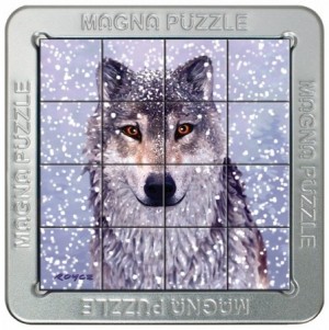 Gigamic: Magne Puzzle - Snow Wolf (16) 3d legpuzzel