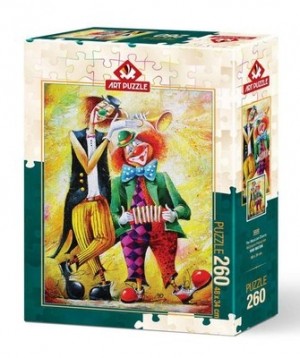 Art Puzzle: The Musician Clowns (260XL) verticale puzzel