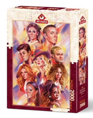 Art Puzzle: World Stars of Music (2000) verticale puzzel
