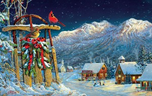 SunsOut: Cardinals Holiday (550) winterpuzzel