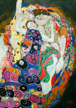 Art by Bluebird: Gustav Klimt - The Maiden (1000) kunstpuzzel