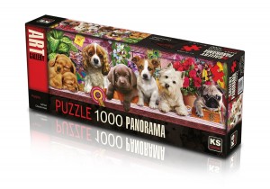 KS Games: Puppies - Adrian Chesterman (1000) panoramapuzzel