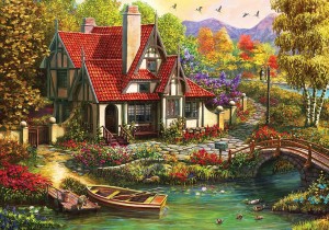 KS Games: Riverside Cottage - Philip Trully (1000) puzzel