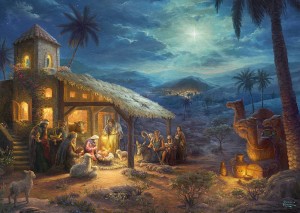 Schmidt: Thomas Kinkade - Geboorte van Jezus (1000) legpuzzel